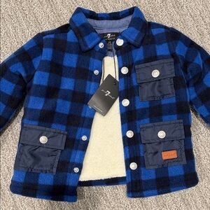 7 for all mankind shearling coat